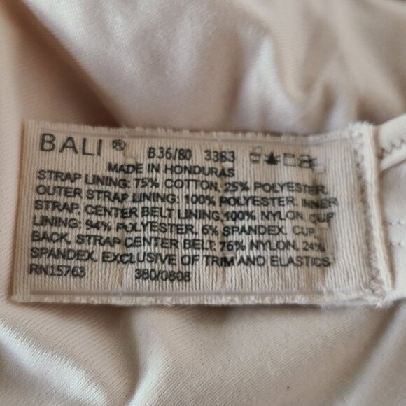 BALI WOMEN'S PASSION FOR COMFORT UNDERWIRE BRA -STYLE#3383 -SIZE 36B - Picture 6 of 8
